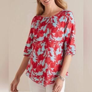 Soft Surroundings 100% Cotton Siesta Key Tunic - Size S